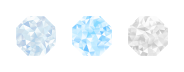 Moonstone, Blue Moissanite N+ and Moissanite D-F
