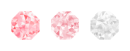 Red Garnet, Red Ruby and Moissanite D-F