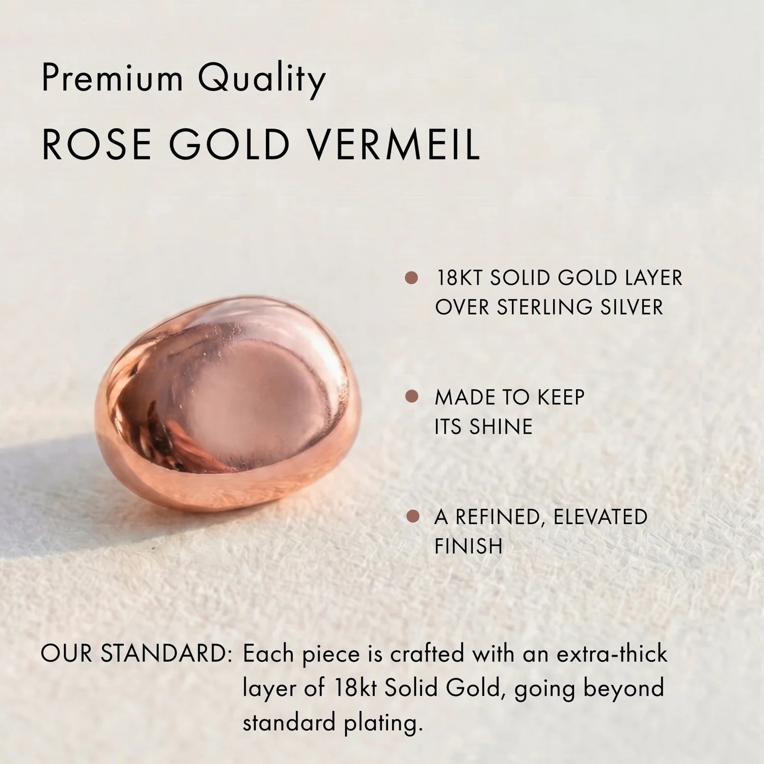 18KT Rose Gold Vermeil Plated,Moissanite D-E / Citrined